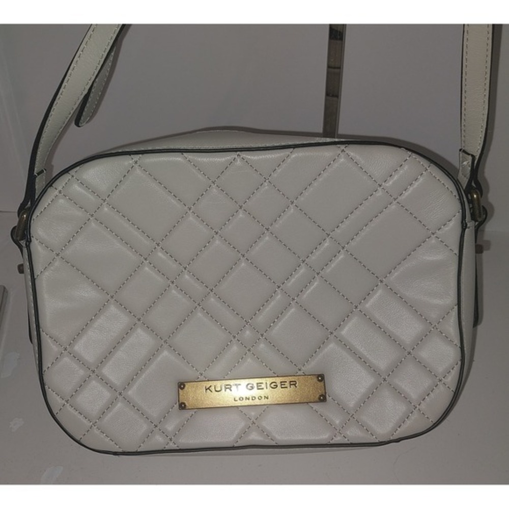 Kurt Geiger Cream Quited Cossbody
